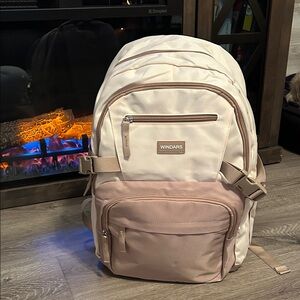 Windars Beige Backpack for School